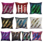 Reversible Sequin Magic Mermaid  Color Changing Home Decor Sofa Cushion Covers/ Throw Pillow Covers 16x16 Inches ( 40x40cm)