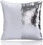 Reversible Sequin Magic Mermaid  Color Changing Home Decor Sofa Cushion Covers/ Throw Pillow Covers 16x16 Inches ( 40x40cm) - Image 16