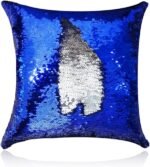 Reversible Sequin Magic Mermaid  Color Changing Home Decor Sofa Cushion Covers/ Throw Pillow Covers 16x16 Inches ( 40x40cm) - Image 11