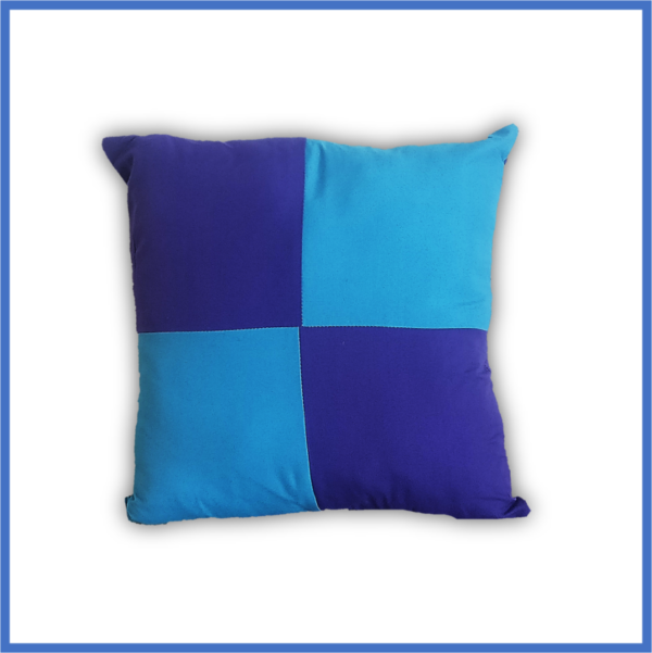 Two Colour Square Design Room Decorative Cushion Covers / Throw Pillow covers 18x18 inches (45x45cm)