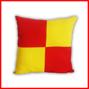 Two Colour Square Design Room Decorative Cushion Covers / Throw Pillow covers 18x18 inches (45x45cm)