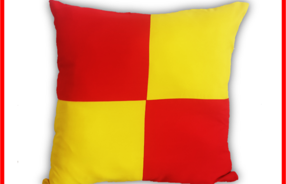 Two Colour Square Design Room Decorative Cushion Covers / Throw Pillow covers 18x18 inches (45x45cm)