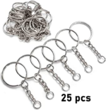 10/25/50/100Pcs Silver Plated Metal Keychain Ring Split Ring Key Holder Rings Key Ring Accessories - Image 4