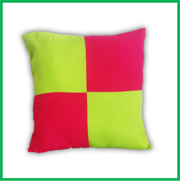 Two Colour Square Design Room Decorative Cushion Covers / Throw Pillow covers 18x18 inches (45x45cm)