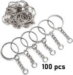 10/25/50/100Pcs Silver Plated Metal Keychain Ring Split Ring Key Holder Rings Key Ring Accessories - Image 6