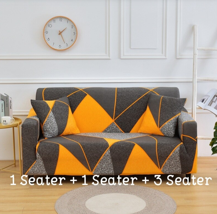 Screenshot_20221107_032341 Yellow Line Spandex Polar Fleece Super Elastic Stretch Sofa Cover Slipcover Couch Living Room 1/2/3 Seater - Image 1