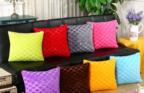 Diamond Style Soft Plush Fur Home Decor Sofa Cushion Covers / Throw Pillow Covers 43x43cm