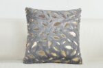 Hollow Out  Gold Feather Fur Home Decor Sofa Cushion Covers / Throw Pillow Covers 17x17 Inches (42x42cm)