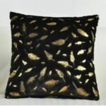 Gold Feather Fur Home Decor Sofa Cushion Cover / Throw Pillow Cover – 18×18 Inches (45×45 cm) - Image 12
