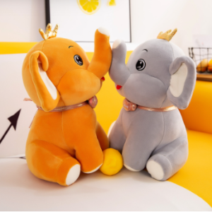 Crown Elephant Toys Plush Elephant Toys Best Kids Gift (70 cm) Soft Like Big Teddy Bear