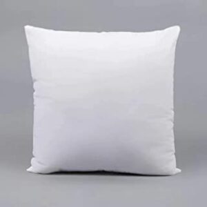 Square Cushion Pillow White - Poly Fiber Fill 18" x 18" Inches
