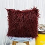 Fluffy Faux Fur Cushion Covers /Throw Pillow Covers 17x17 inches (43x43cm) - Image 7