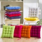 Chair Pads Seat Cushion with Ties, Outdoor Indoor Soft Thicken Comfy Seat Pads Kitchen Chair Cushions for Home Office Car Patio (40cm x 40cm)