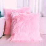 Fluffy Faux Fur Cushion Covers /Throw Pillow Covers 17x17 inches (43x43cm) - Image 2
