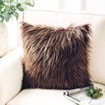 Fluffy Faux Fur Cushion Covers /Throw Pillow Covers 17x17 inches (43x43cm) - Image 3