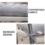 Chair Pads Seat Cushion with Ties, Outdoor Indoor Soft Thicken Comfy Seat Pads Kitchen Chair Cushions for Home Office Car Patio (40cm x 40cm) - Image 5