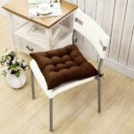 Chair Pads Seat Cushion with Ties, Outdoor Indoor Soft Thicken Comfy Seat Pads Kitchen Chair Cushions for Home Office Car Patio (40cm x 40cm) - Image 4