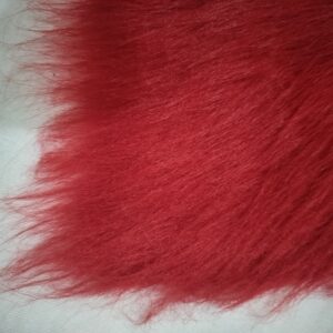 Faux Fur Material Red & White 150 cm x 90 cm